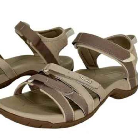 Teva Tirra Taupe Strappy Womens Sandals Size 8.5M - Picture 3 of 3